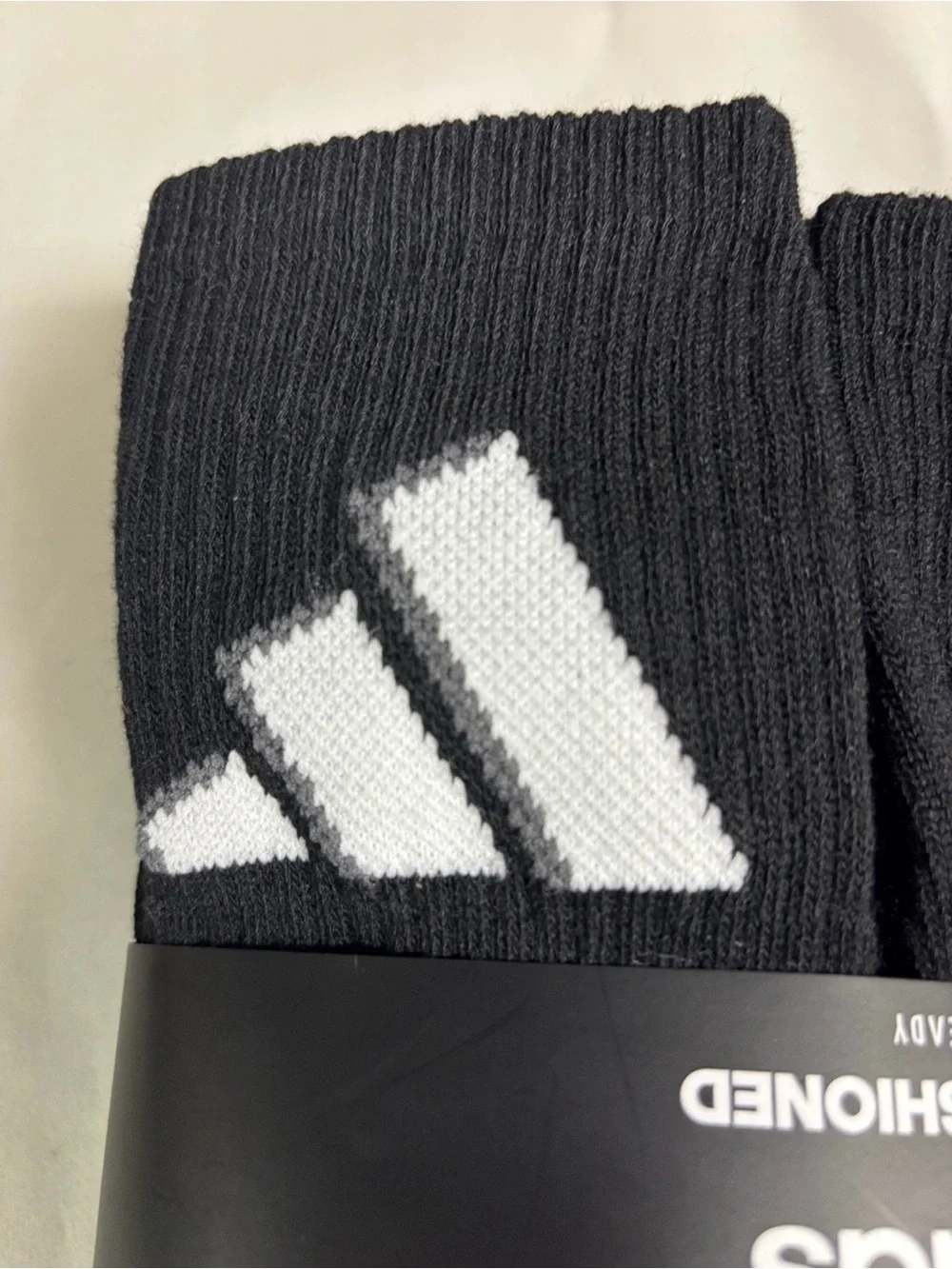 New Adidas Socks Men’s 6 Pair Black Cushioned Crew Sock Casual Athletic Active